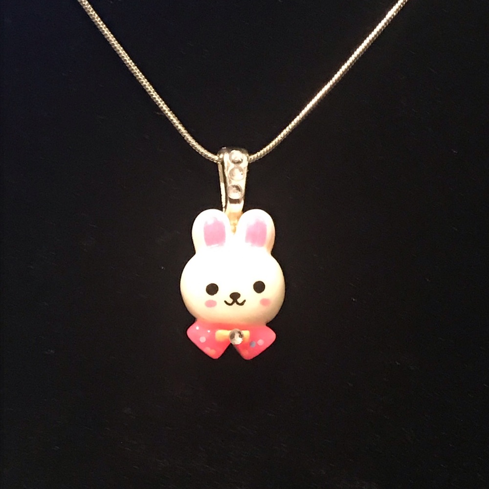 Snuggle Bunny kawaii anime rabbit necklace